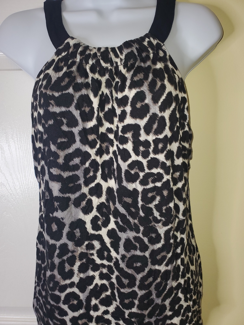 🐆 a.n.a. Leopard Print Flowing Tank Top | Petite L